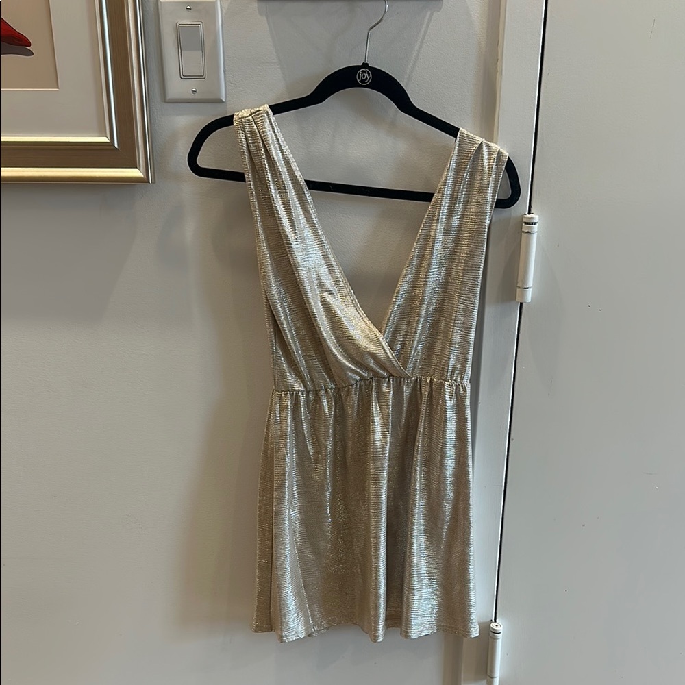 Elegant Gold mini dress